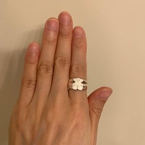 Tous sterling silver bear ring